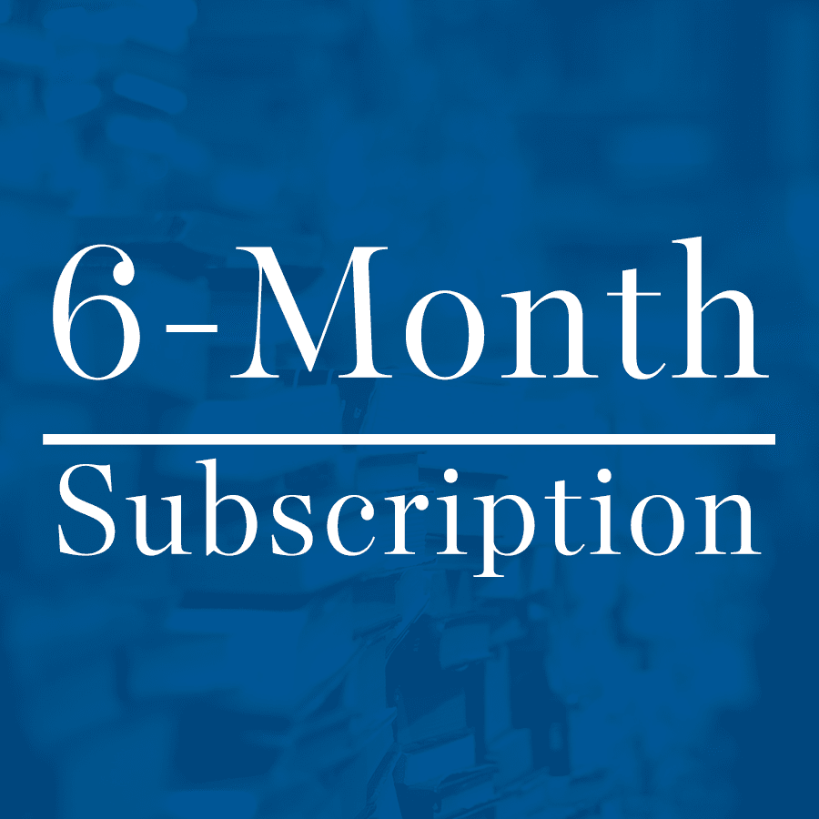 Prepaid Six Month Chapter Book Subscription