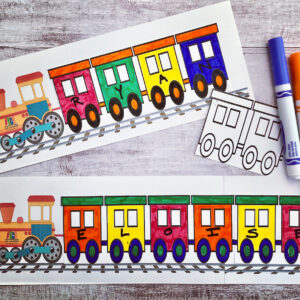 The Caboose Who Got Loose Picture Book Activity Box